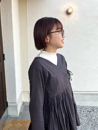 ミディアム 小山夕稀/ニュアンス パーマ/新城のヘアスタイル