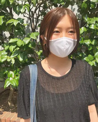 ショート カラー 長井 美佳のヘアスタイル