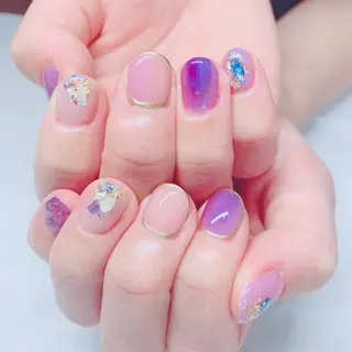 カラー ネイル Cozy_ ilumのネイルデザイン