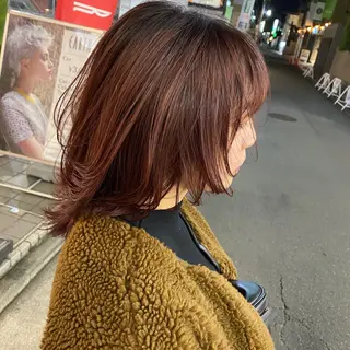 ミディアム カラー かりん 🤍のヘアスタイル