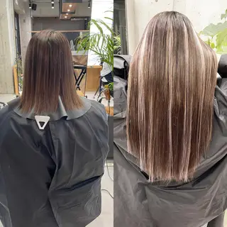 ロング カラー ヘアアレンジ TATSUYA アートディレクターのヘアスタイル