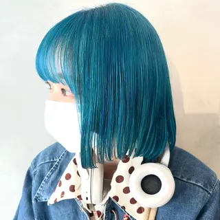 ショート カラー デザインカラー/パー マ🦖外岡咲希🦖のヘアスタイル