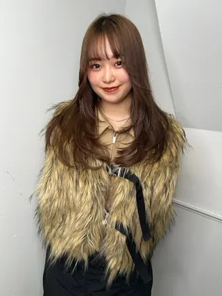 ロング カラー land所属・透明感カラー/レイヤ ー🌙Honokaのヘアスタイル