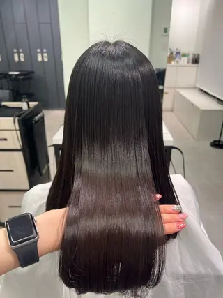 ロング カラー kei/透明感カラー /縮毛矯正/メンズのヘアスタイル