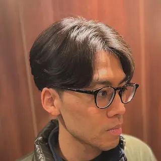 ミディアム パーマ メンズ/無料カット /齋藤郁美のヘアスタイル