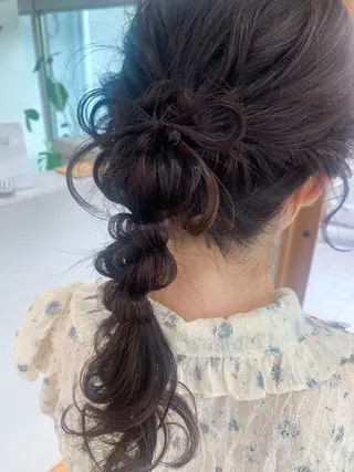 ミディアム ヘアアレンジ cirrus🕊 山縣あかりのヘアスタイル
