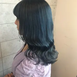 セミロング カラー knock【ノック】所属・烏丸韓国ヘア🇰🇷 ayaka🎀のヘアスタイル