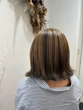カラー 岩本みるか/ 暖色カラー/ベージュのヘアスタイル