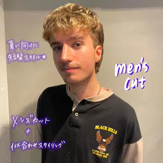 ショート メンズ 暖色艶color / ボブ🦩Rioのヘアスタイル