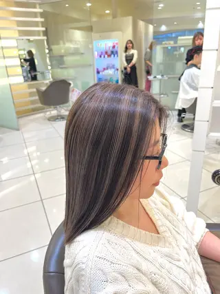 カラー 縮毛矯正/艶髪/ チホリのヘアスタイル