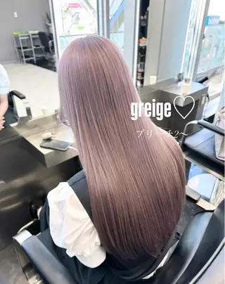 ロング ミルクティー/透明感 カラー🎀YURIAのヘアスタイル