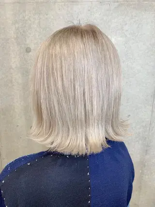 ミディアム カラー 🌈艶ハイトーン🌈 心を込めます🤝涼介のヘアスタイル