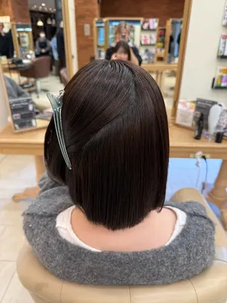 ミディアム SARA山口caz カット/パーマのヘアスタイル