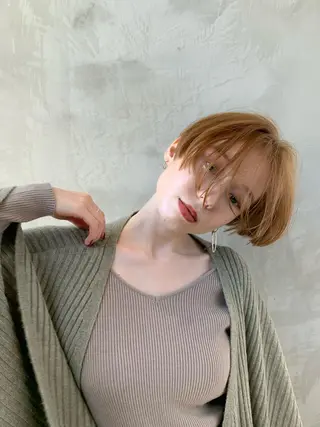 ショート カラー 🉐レイヤー/塩見 弘樹🉐渋谷のヘアスタイル