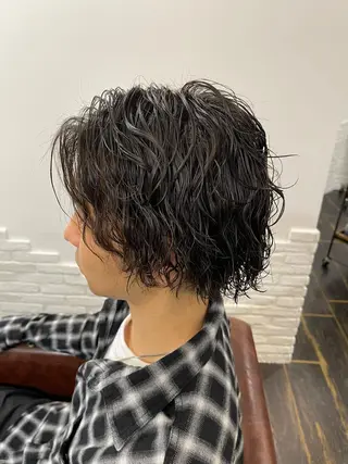 パーマ メンズ 齋藤 拓麻のヘアスタイル