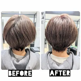 ショート カラー パーマ ヘアアレンジ 心斎橋難波本店　店長 THE ECT 中尾のヘアスタイル