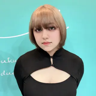 ショート カラー 艶髪/デザイン/ Natsukiのヘアスタイル