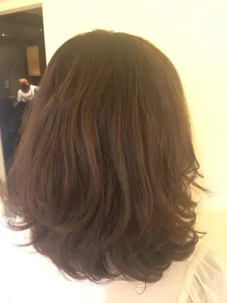 ミディアム カラー パーマ ヘアアレンジ メンズパーマの巨匠 鈴木純のヘアスタイル