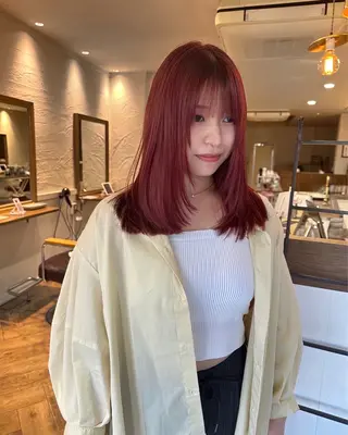 ミディアム Manaka🟤 今泉　Musiiikのヘアスタイル