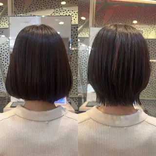 ショート 頭から整える美容師 松田のヘアスタイル