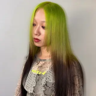 ロング カラー Ren. 🦋デザインカラーのヘアスタイル