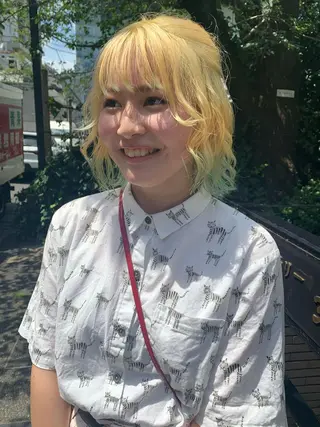 ミディアム 【ロングウルフカット 姫カット】伊藤裕哉のヘアスタイル