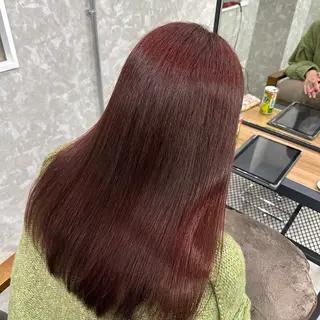 セミロング カラー 山口 智也のヘアスタイル