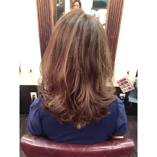 ミディアム セミロング 韓国ヘア🤍髪質改善 🇰🇷AKANEのヘアスタイル