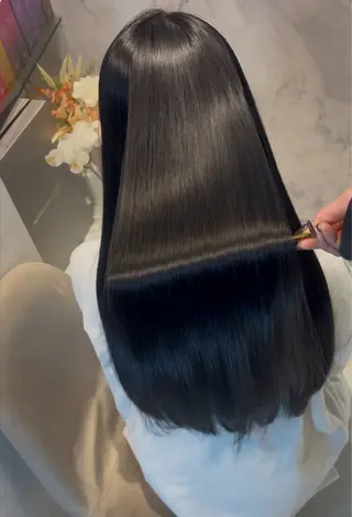 ロング 新宿No.1艶髪矯正 美艶カラー/FUKAのヘアスタイル