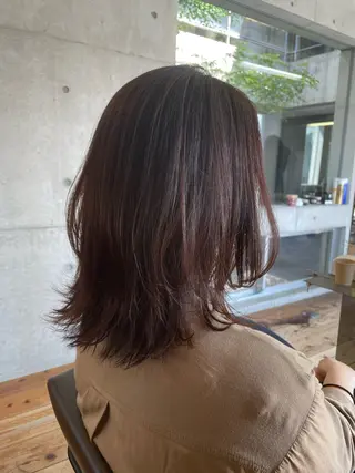 ミディアム カラー ..ROUTE.. Chihiroのヘアスタイル