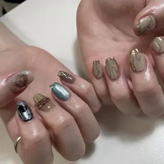 ネイル p.o.n. nuance/個性的のネイルデザイン