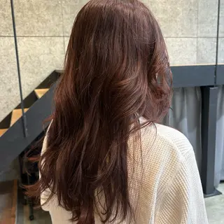 セミロング カラー ヘアアレンジ ブリーチカラー特化 🥣/渡邉日向のヘアスタイル