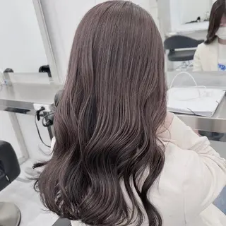 ロング 透明感♡グレージュ ♡ミルクティー♡のヘアスタイル