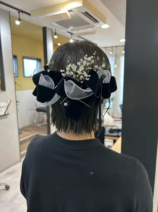 ショート hub hair レイヤー/透明感のヘアスタイル