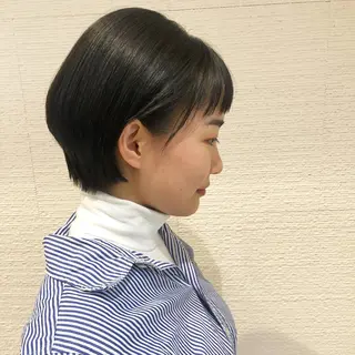 ショート ショート/ボブ/ 白髪ぼかし/しんやのヘアスタイル