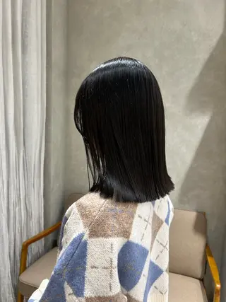 ミディアム カラー mayu ☺︎ / ワンカラー上永谷のヘアスタイル