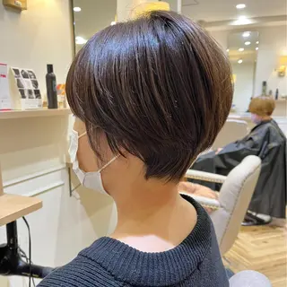 ショート 韓国ﾍｱ&ｼｮｰﾄ ボブ💜桑原のヘアスタイル