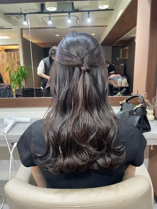 ロング 韓国風パーマ/ヘア セット/店長みづきのヘアスタイル