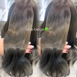 ロング ハイトーン/ミルク ティー🤍reinaのヘアスタイル