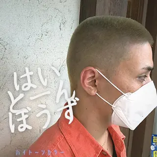 ショート カラー メンズ MATSURI BASE.AWAJIのヘアスタイル