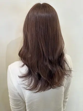 セミロング カラー 恒松 雄基のヘアスタイル