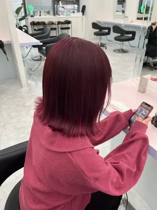ミディアム カラー パーマ ヘアアレンジ メンズ 🤍透明感カラー🤍 ブリーチ🤍AINEのヘアスタイル