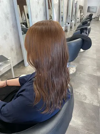 ロング カラー 藤田 麗安のヘアスタイル