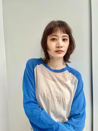 ショート あやめ【顔まわり/レ イヤー/柔らかカラ】のヘアスタイル