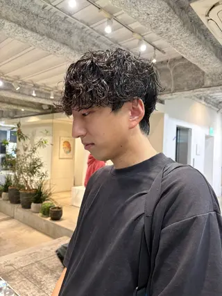 パーマ メンズ ANY/メンズ特化/ シバヤ　ユウキのヘアスタイル