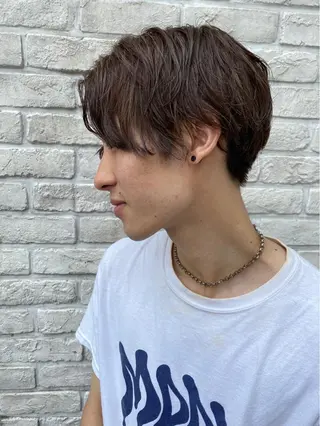 ショート カラー メンズ 🎖️似合わせメンズ パーマ🎖️カネキのヘアスタイル