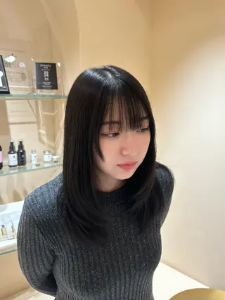 セミロング カラー 莉瑠 / モデル価格募集🐃のヘアスタイル