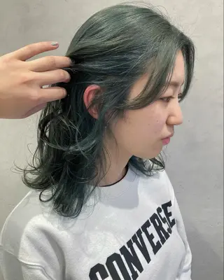 セミロング カラー nono/パーマ /顔まわりカット🐈のヘアスタイル