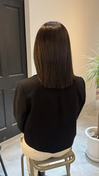 ミディアム カラー 華奈/オリーブ/ ベージュ/抜け感🥣のヘアスタイル