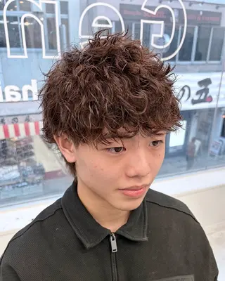 パーマ メンズ 👑メンズ/パーマ/ 小島桐弥👑のヘアスタイル